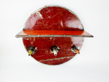 Ablage mit 3 Schlüsselhaken aus Burkina Faso